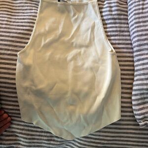 WeWoreWhat Ivory Sleeveless Top